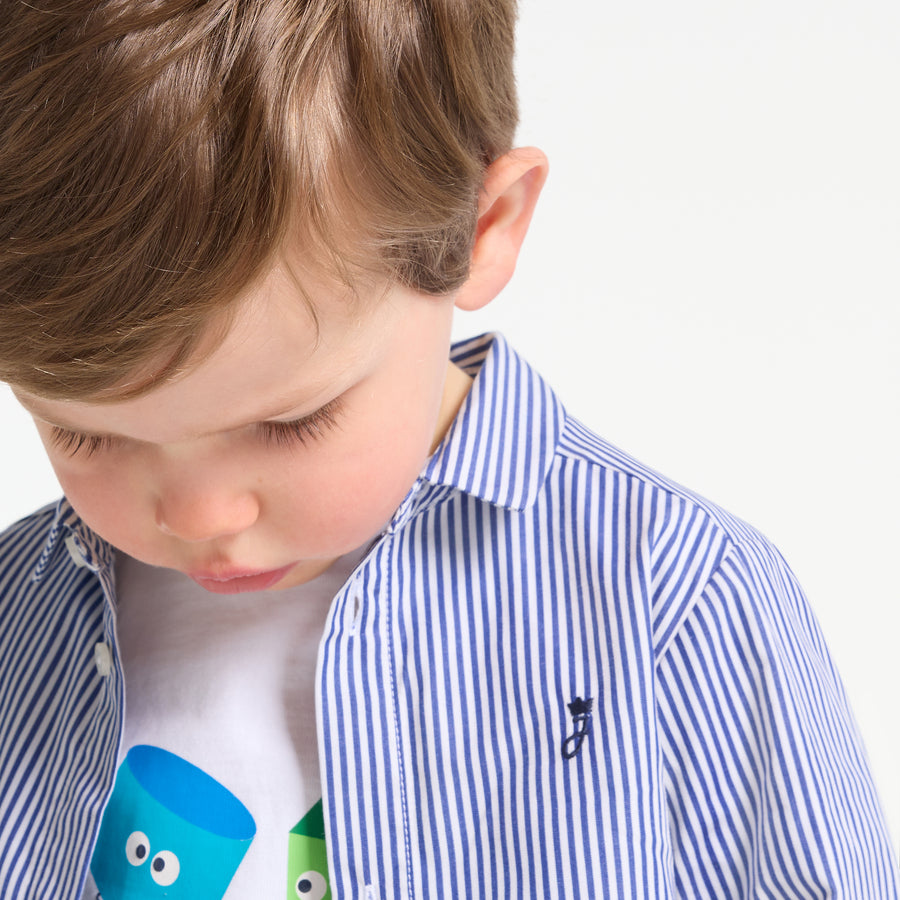 Prugasta srajca za dojenčke dečke