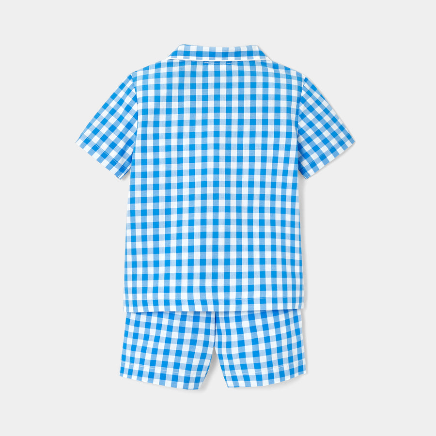 Pidžama iz gingham srajce za dečke