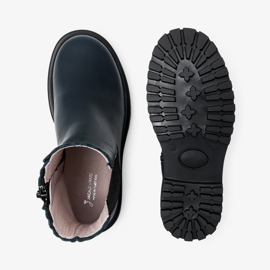 Chelsea čizme iz gladke usnjene kože za deklice