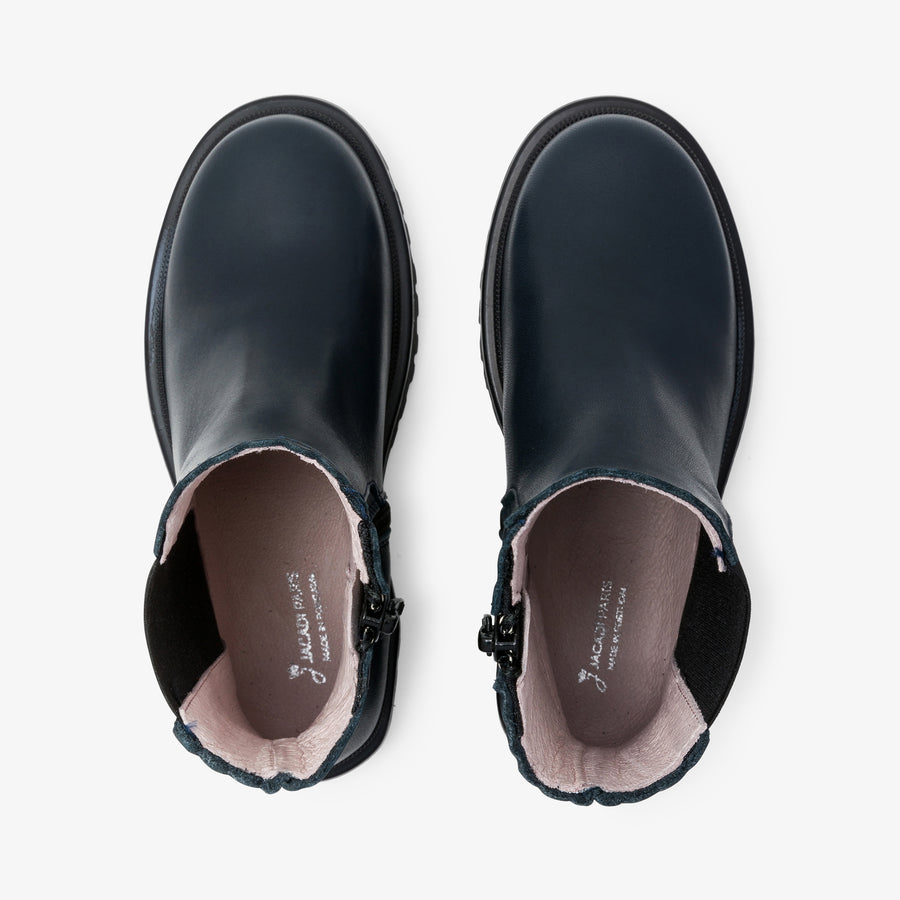 Chelsea čizme iz gladke usnjene kože za deklice