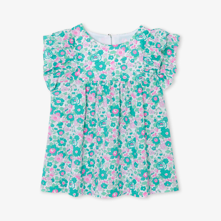 Bluza iz bombažnega popelina za deklice