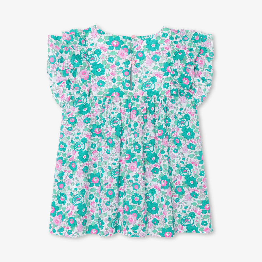 Bluza iz bombažnega popelina za deklice