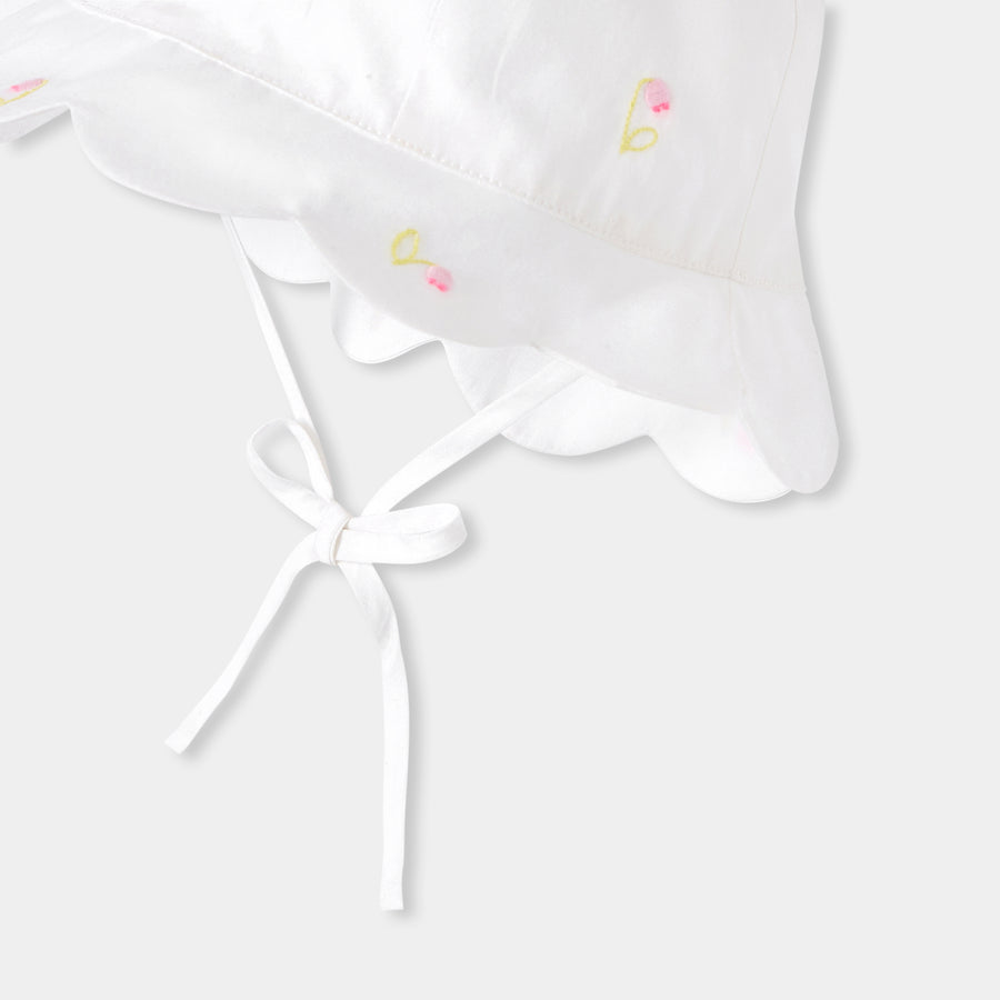 Romantični klobuček za dojenčke deklice