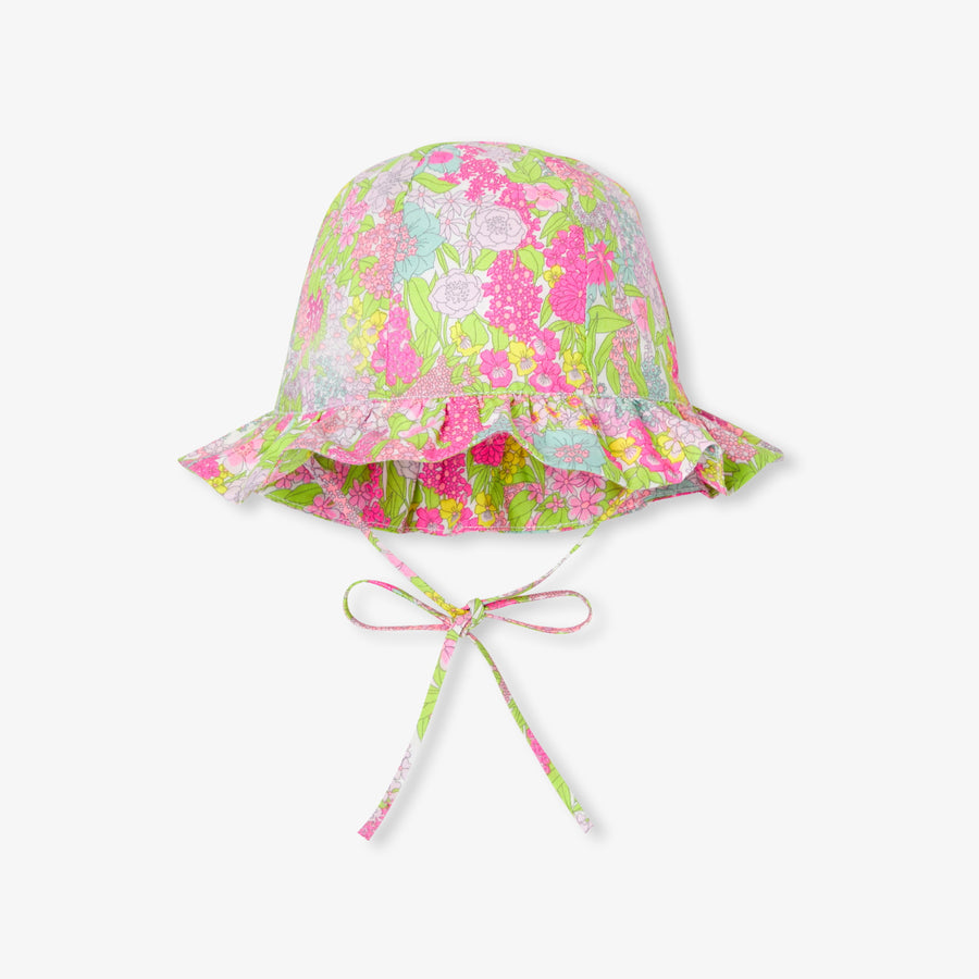 Šešir iz Liberty tkanine za dojenčke deklice