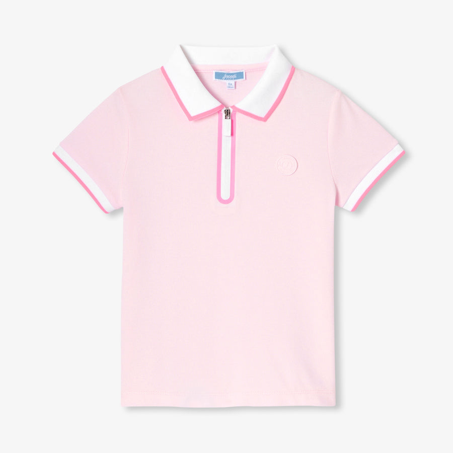 Polo majica iz pike pletenine za deklice