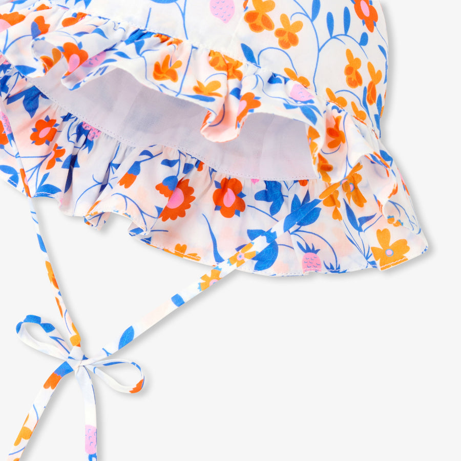 Šešir iz Liberty tkanine za dojenčke deklice