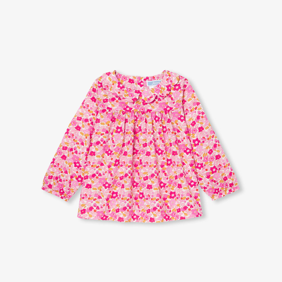 Bluza iz Liberty tkanine za dojenčke deklice