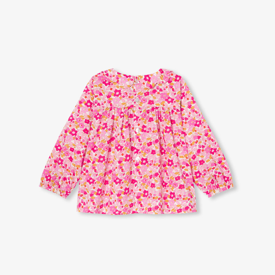 Bluza iz Liberty tkanine za dojenčke deklice