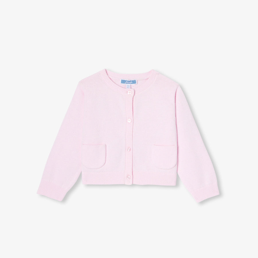 Bombažni kardigan za dojenčke deklice