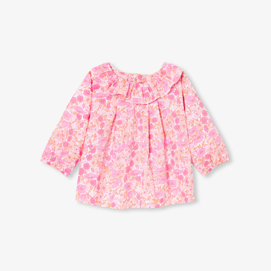 Bluza iz Liberty tkanine za dojenčke deklice