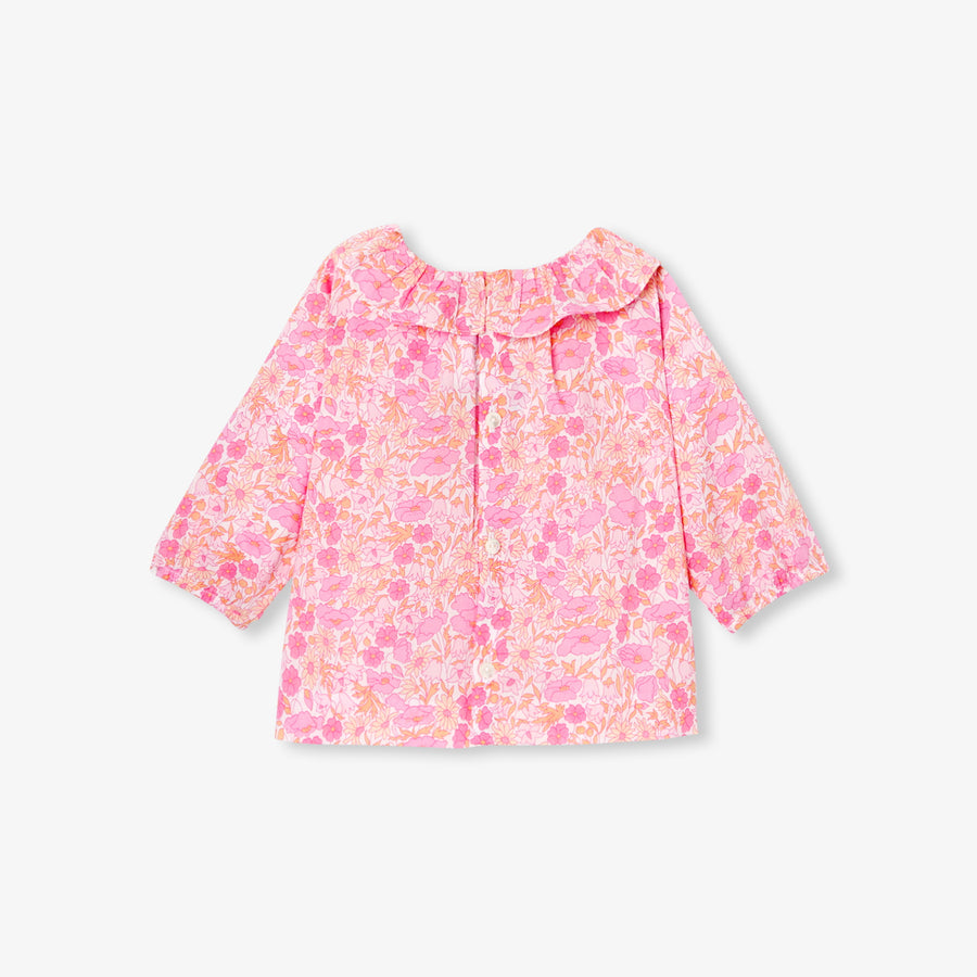Bluza iz Liberty tkanine za dojenčke deklice
