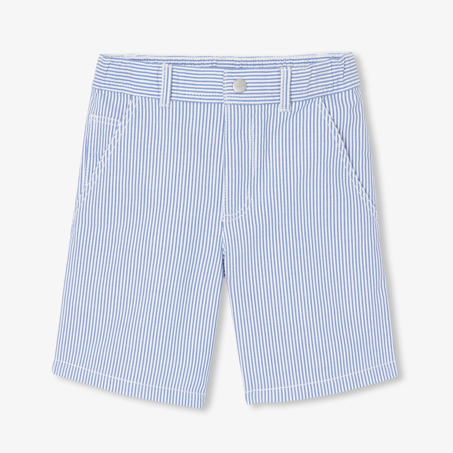 Bermudske kratke hlače iz prugastega kepera za dečke