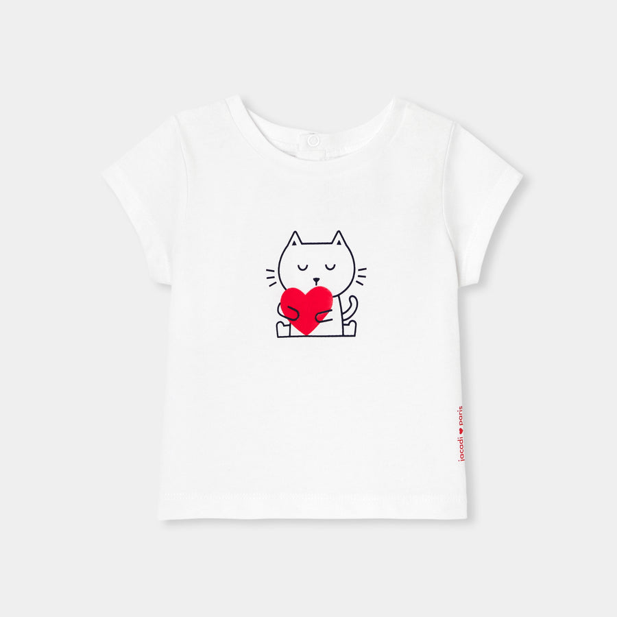 Bombažna majica za dojenčke deklice