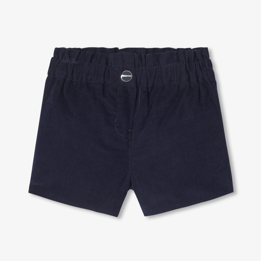 Kratke hlače iz baršuna za dojenčke deklice