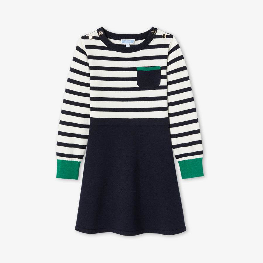 Obleka z dolgimi rokavi za deklice