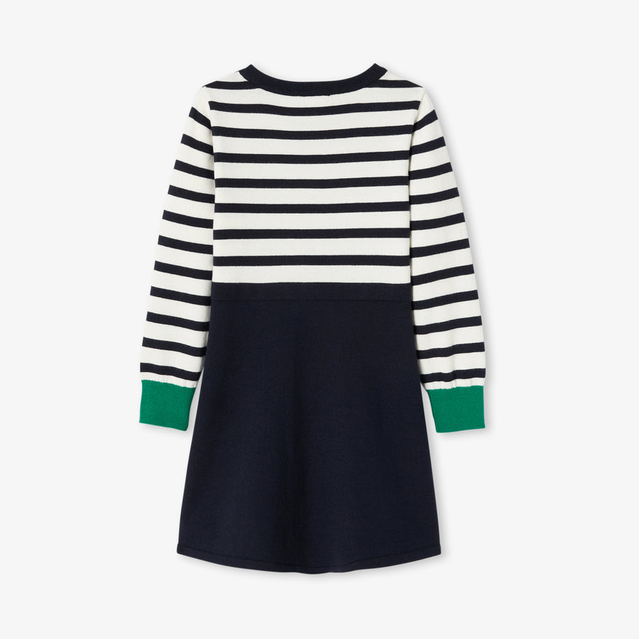 Obleka z dolgimi rokavi za deklice