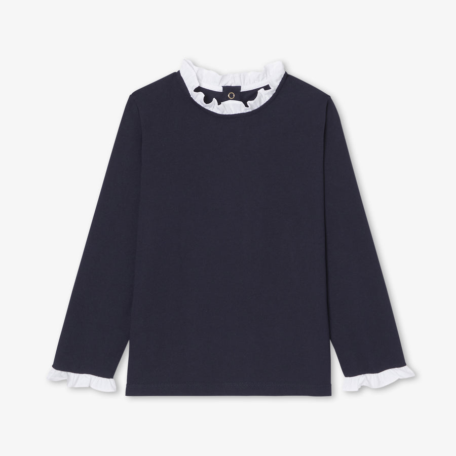 Majica z dolgimi rokavi za deklice