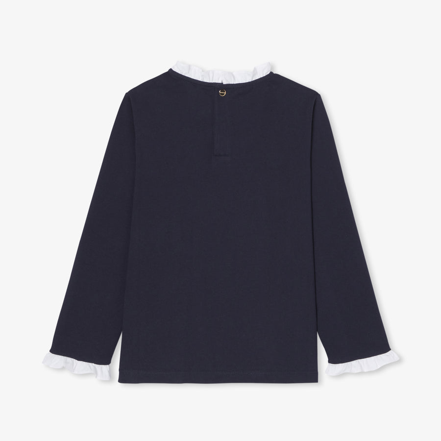 Majica z dolgimi rokavi za deklice