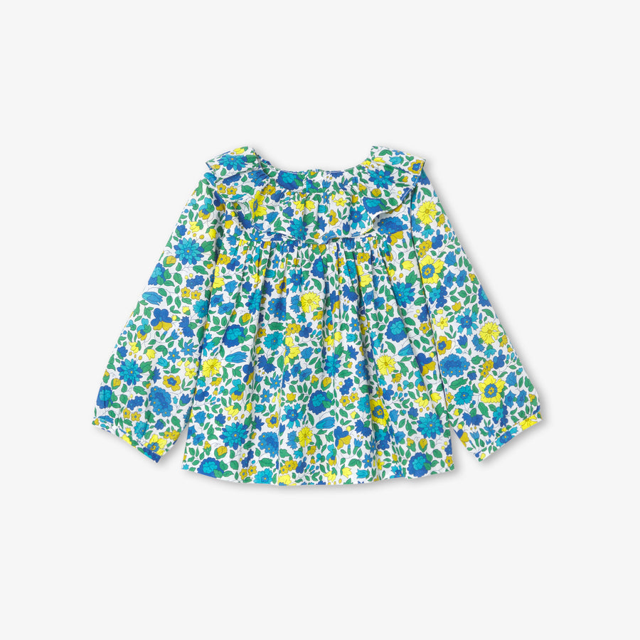 Bluza iz Liberty tkanine za dojenčke deklice