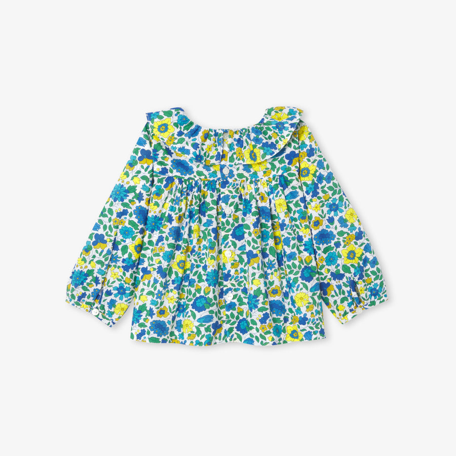 Bluza iz Liberty tkanine za dojenčke deklice