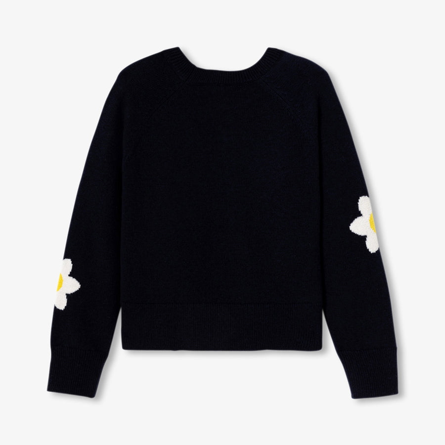 Pulover z večinskim deležem volne za deklice