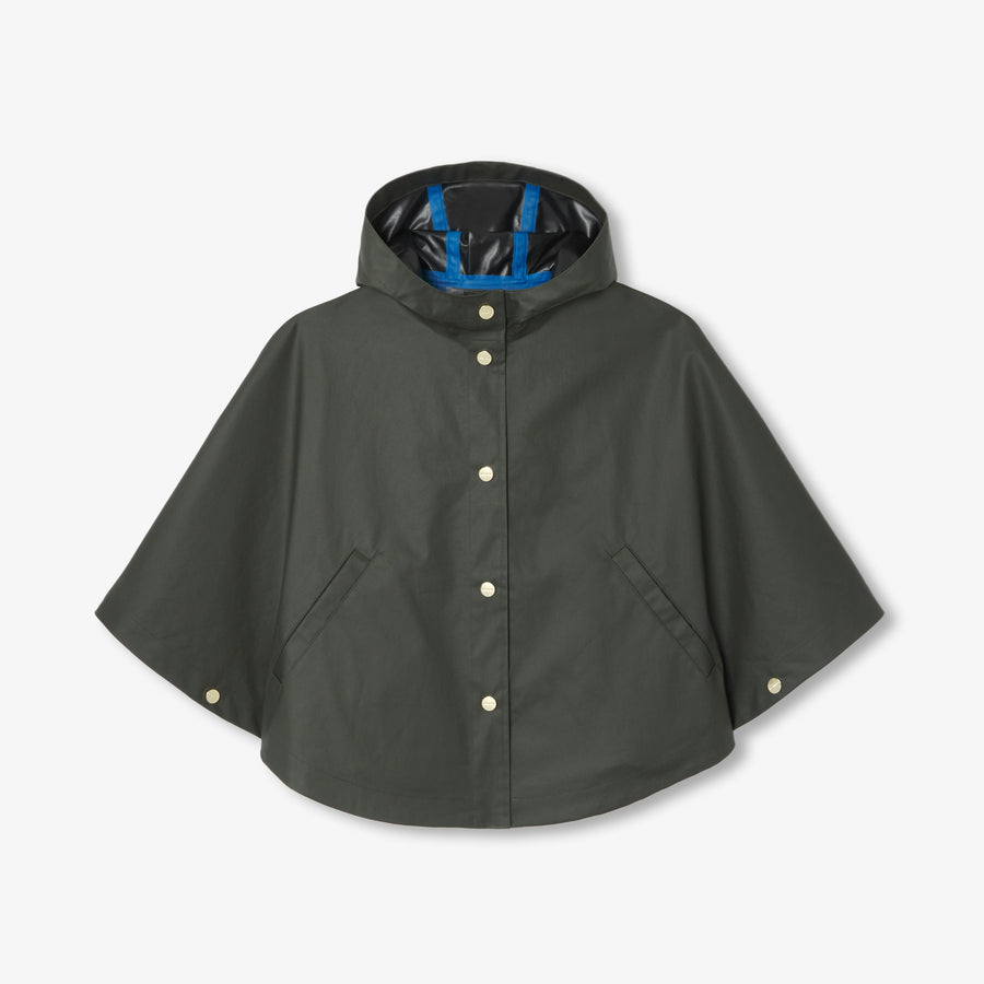 Pelerina iz prevlečene tkanine za deklice