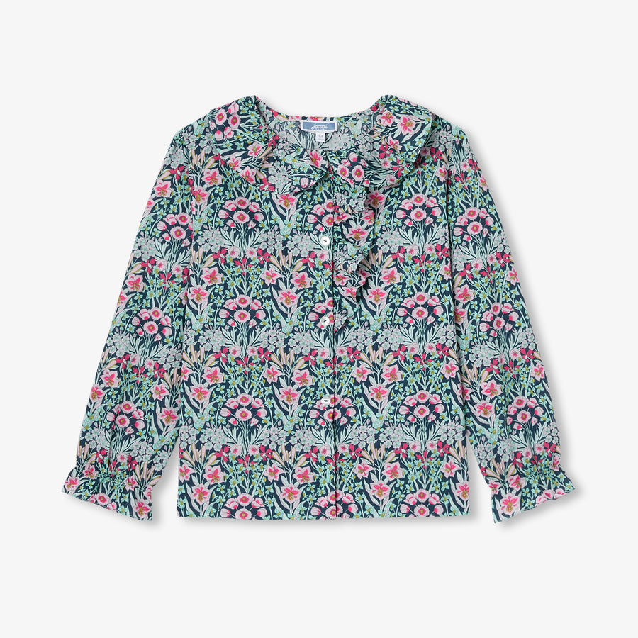 Bluza iz Liberty tkanine za deklice