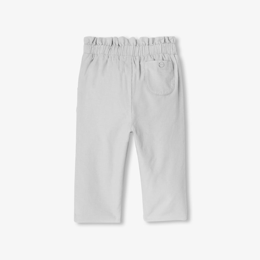 Baršunaste hlače za dojenčke deklice