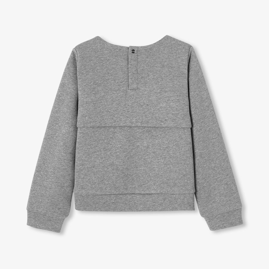 Pulover majica iz bleščečega flisa za deklice