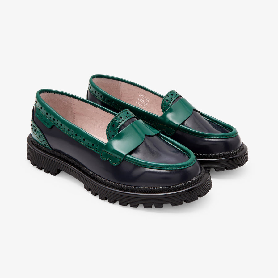 Usnjene mokasinke za deklice