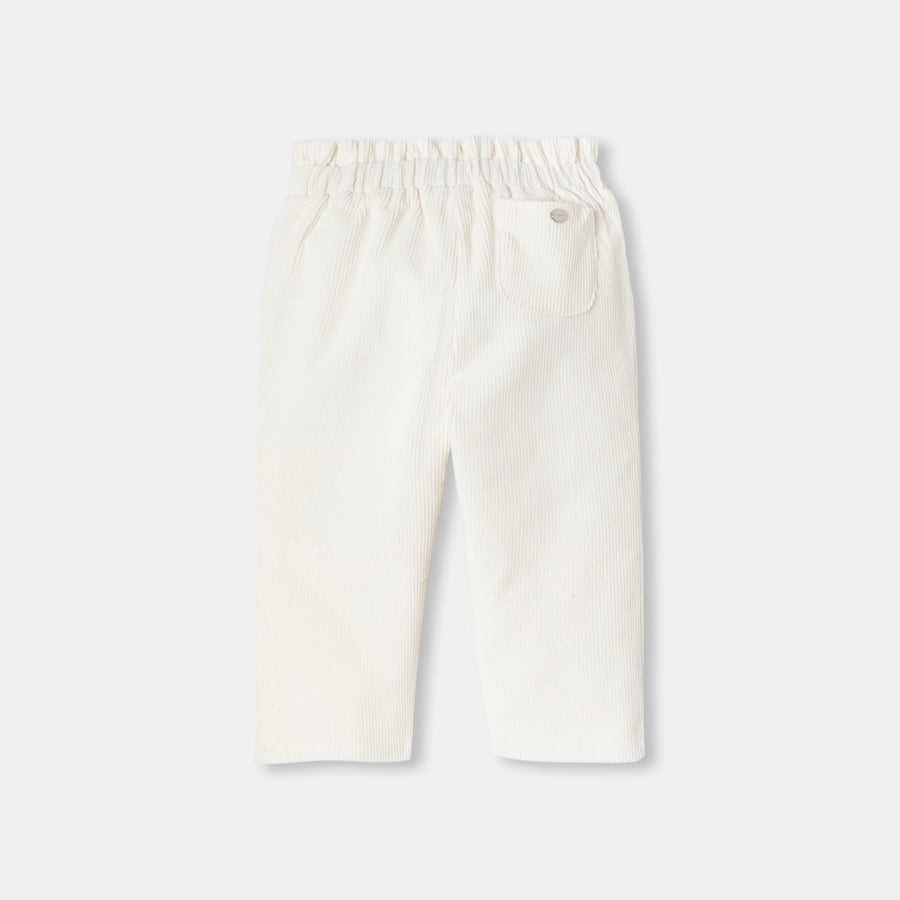 Baršunaste hlače za dojenčke deklice