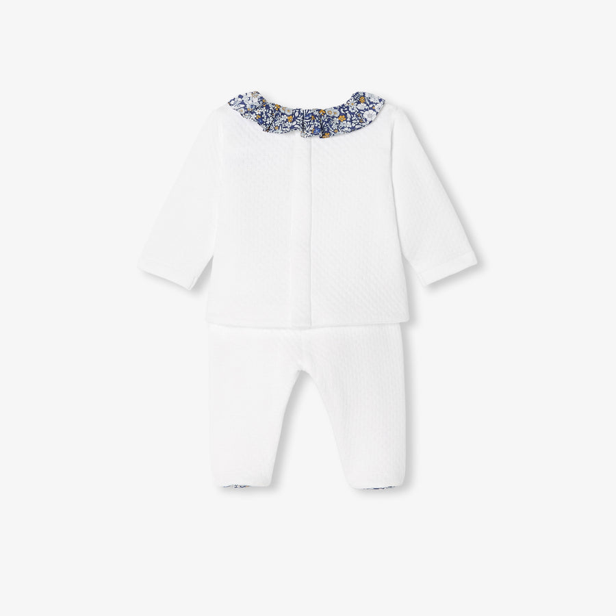 Udoben komplet iz dvostranskega džerseja za dojenčke deklice