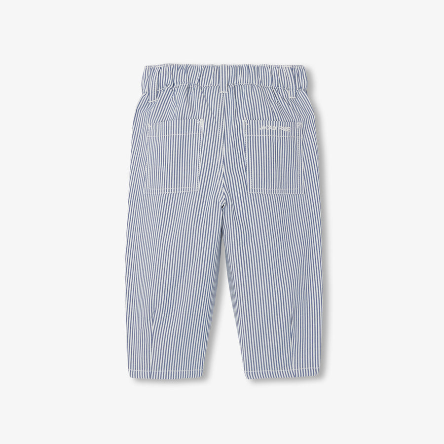 Hlače iz prugastega kepera za dojenčke dečke