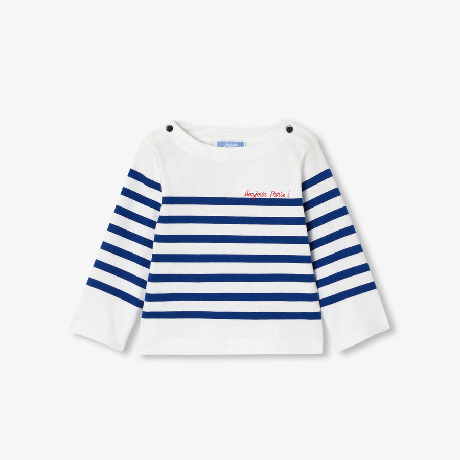 Mornarska majica iz bombaža za dojenčka