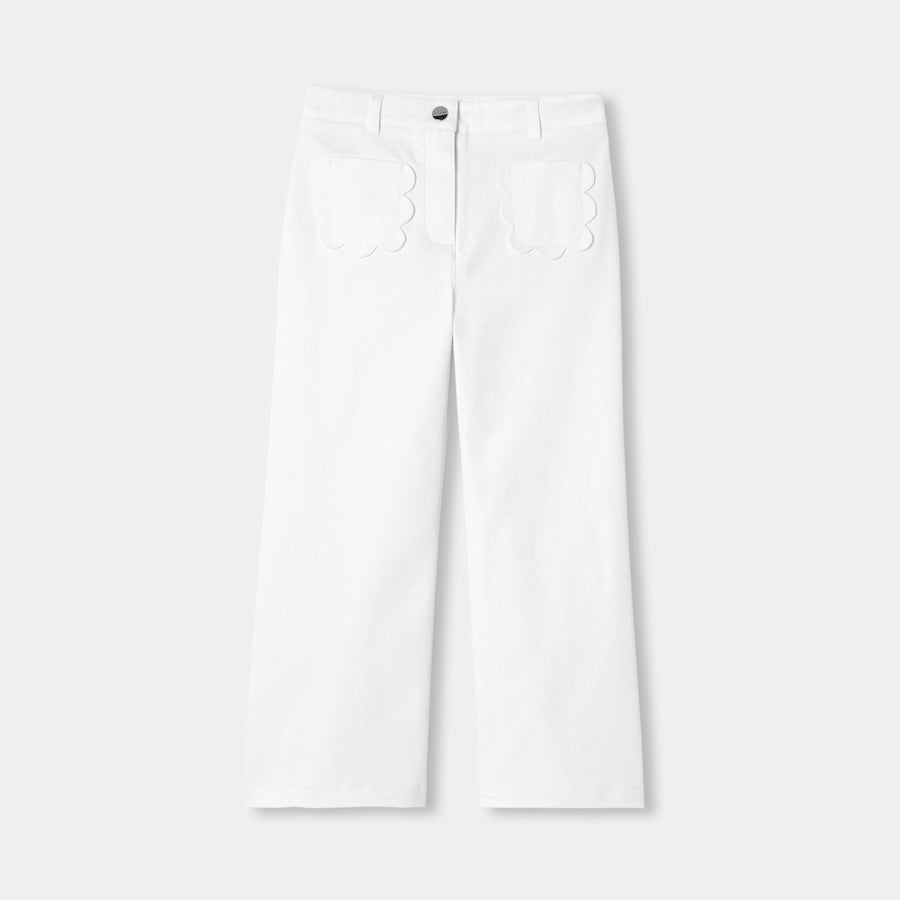 Široke hlače za deklice iz kepera