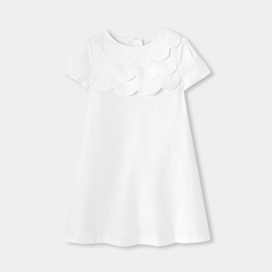 Svečana obleka iz piké tkanine za deklice