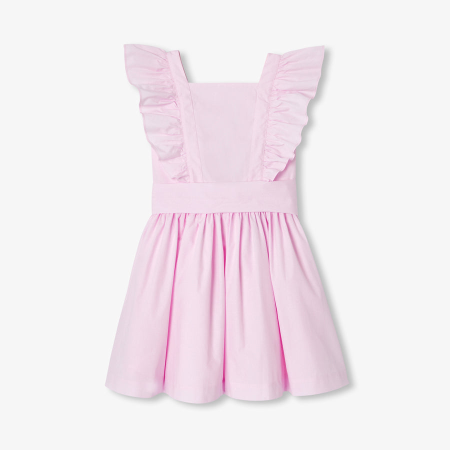 Haljina s vezanjem iz popelina za deklice