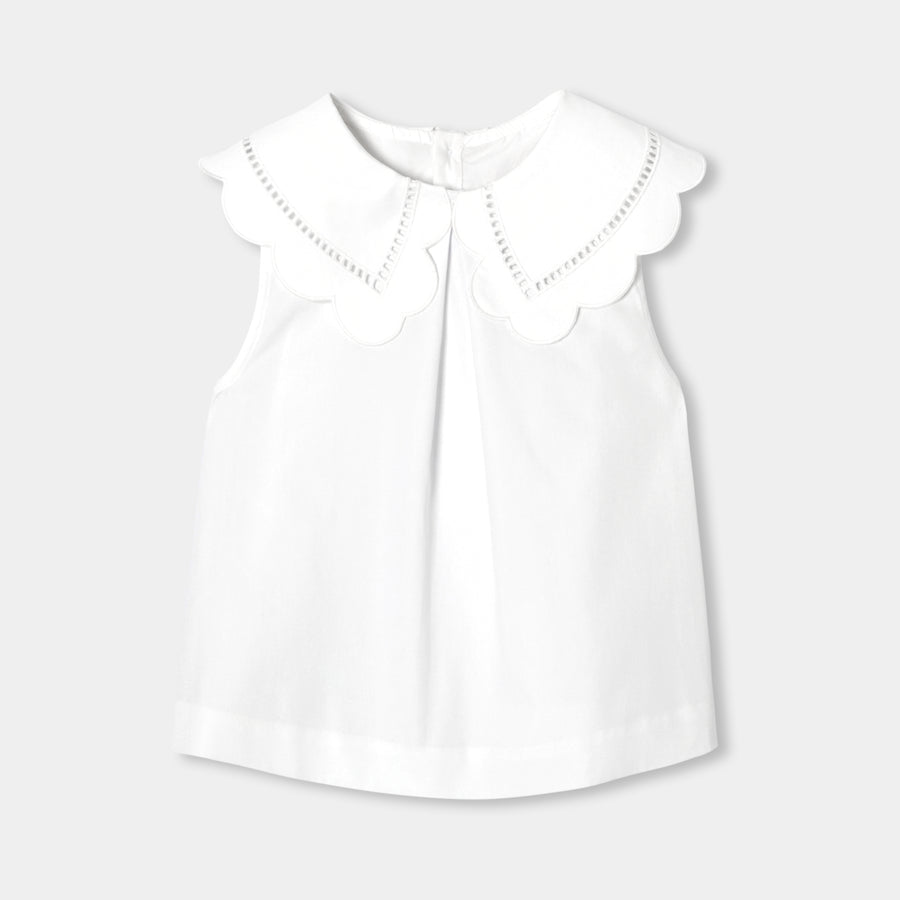 Bluza iz popelina za deklice