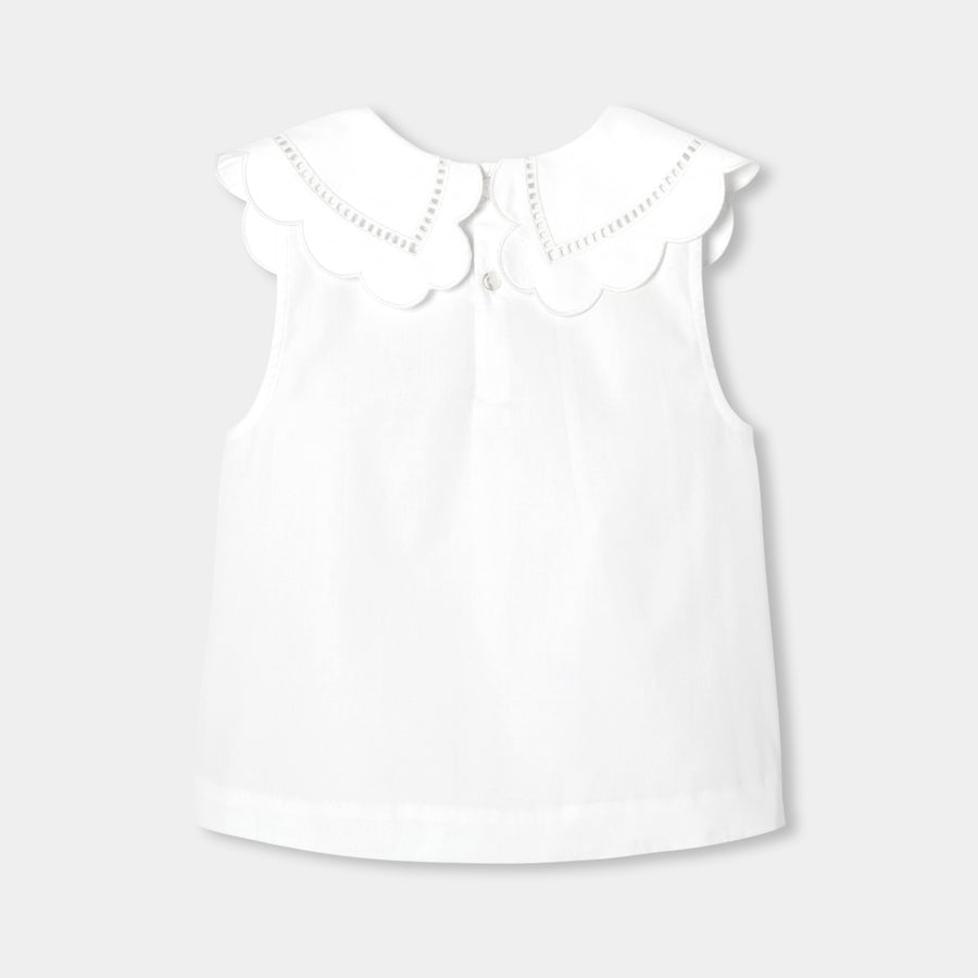 Bluza iz popelina za deklice