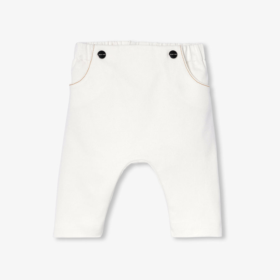 Udobne jeans hlače s pleteno podlogo za dojenčke