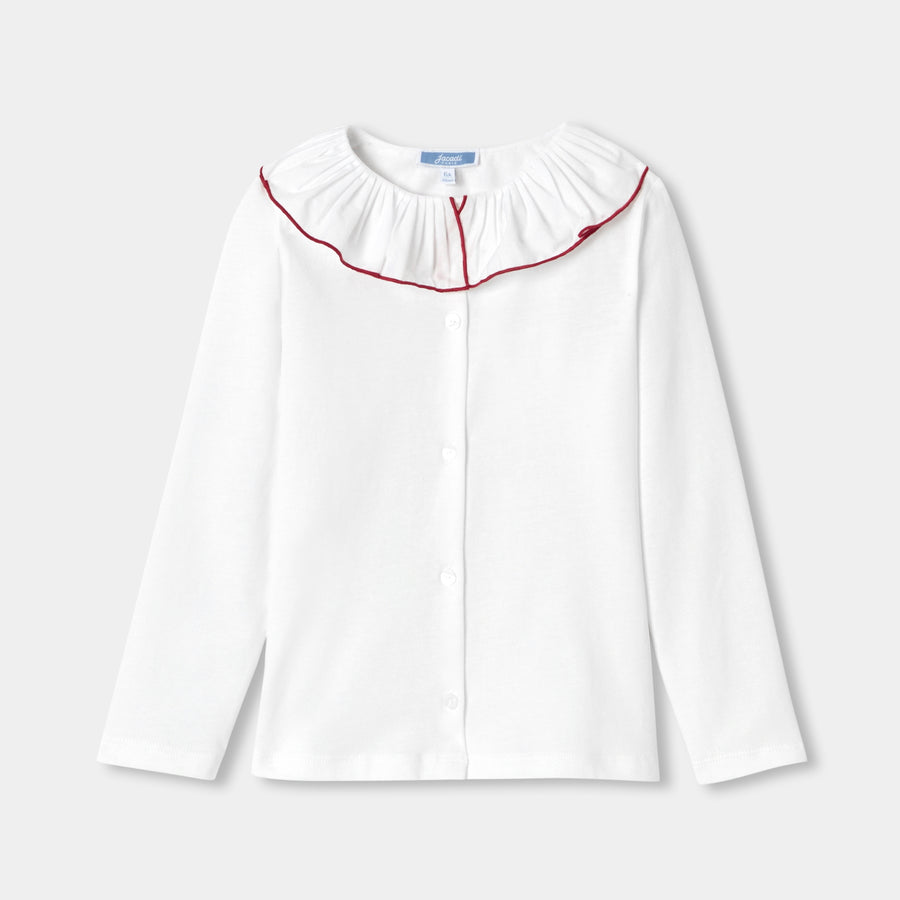 Dekliška bluza iz bombažnega jerseya